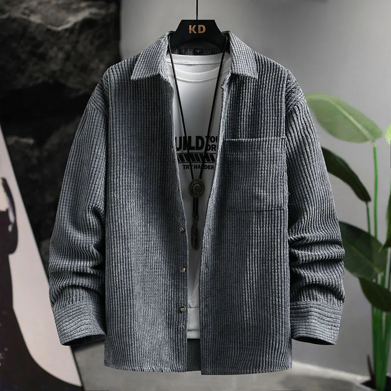 Camisa abotonada de pana Halden