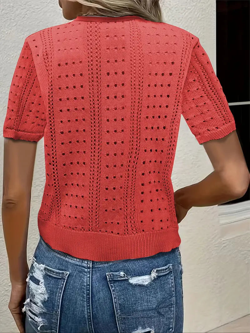 Cárdigan de punto calado Elena