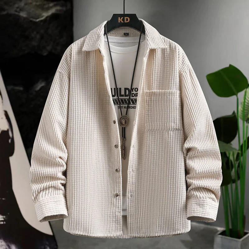 Camisa abotonada de pana Halden