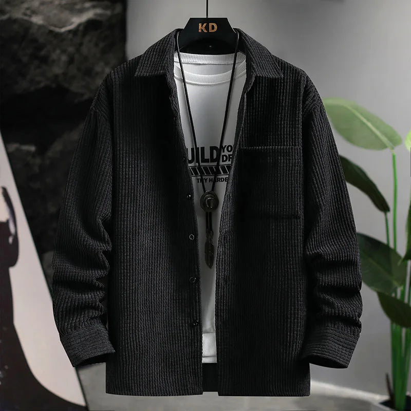 Camisa abotonada de pana Halden