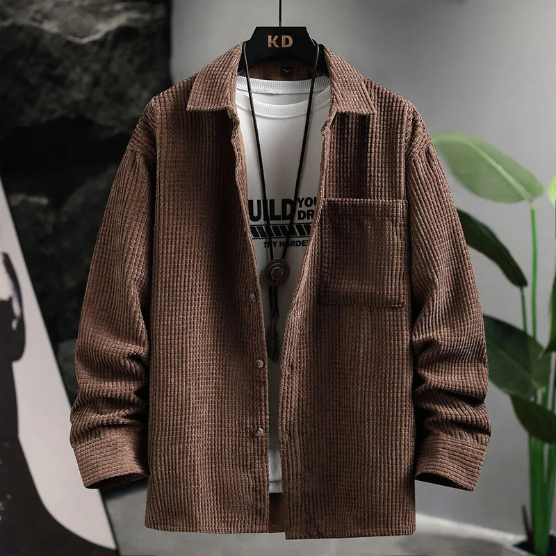 Camisa abotonada de pana Halden